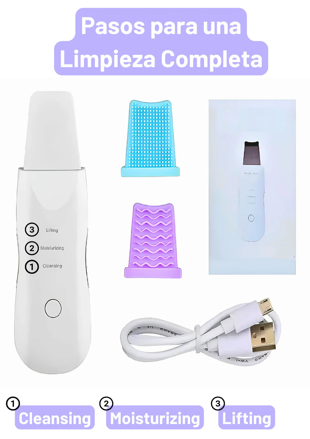 UltraGlow™ / Limpiador facial ultrasónico